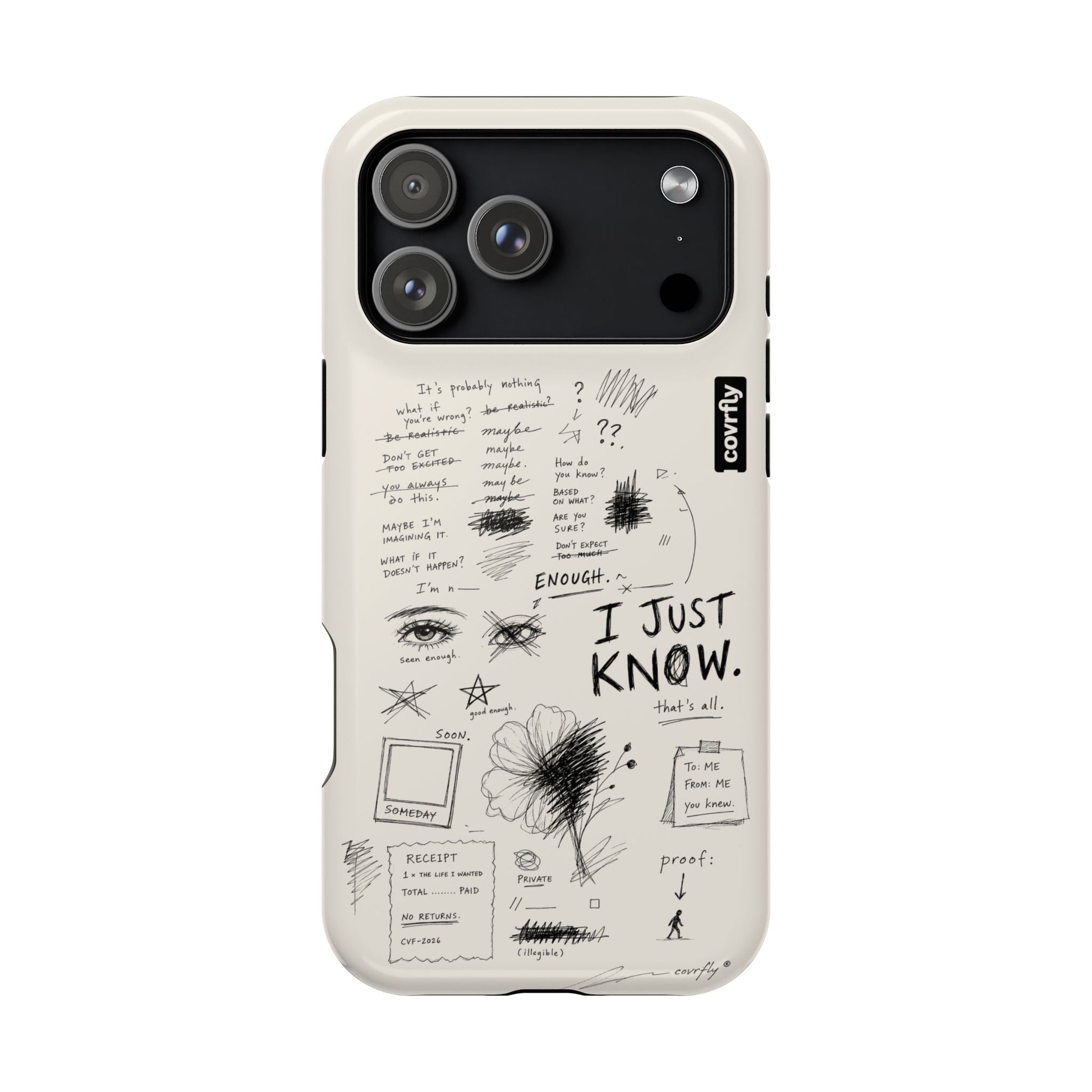 Funda I Just Know para iPhone 17 Pro Max - View 1 - Diseño Premium covrfly