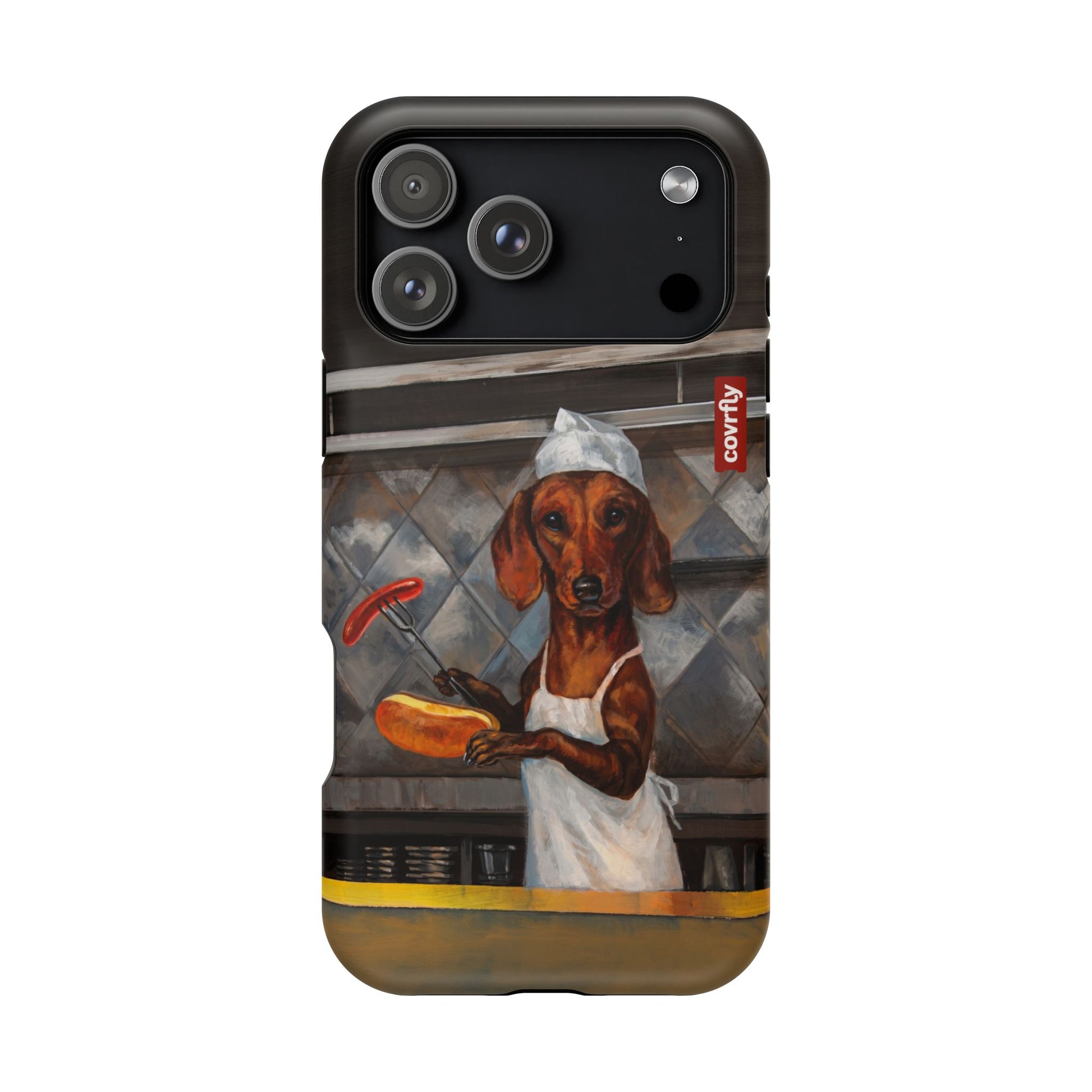Funda Chef Salchicha para iPhone 17 Pro Max Matte Premium - View 1 - Diseño Premium covrfly