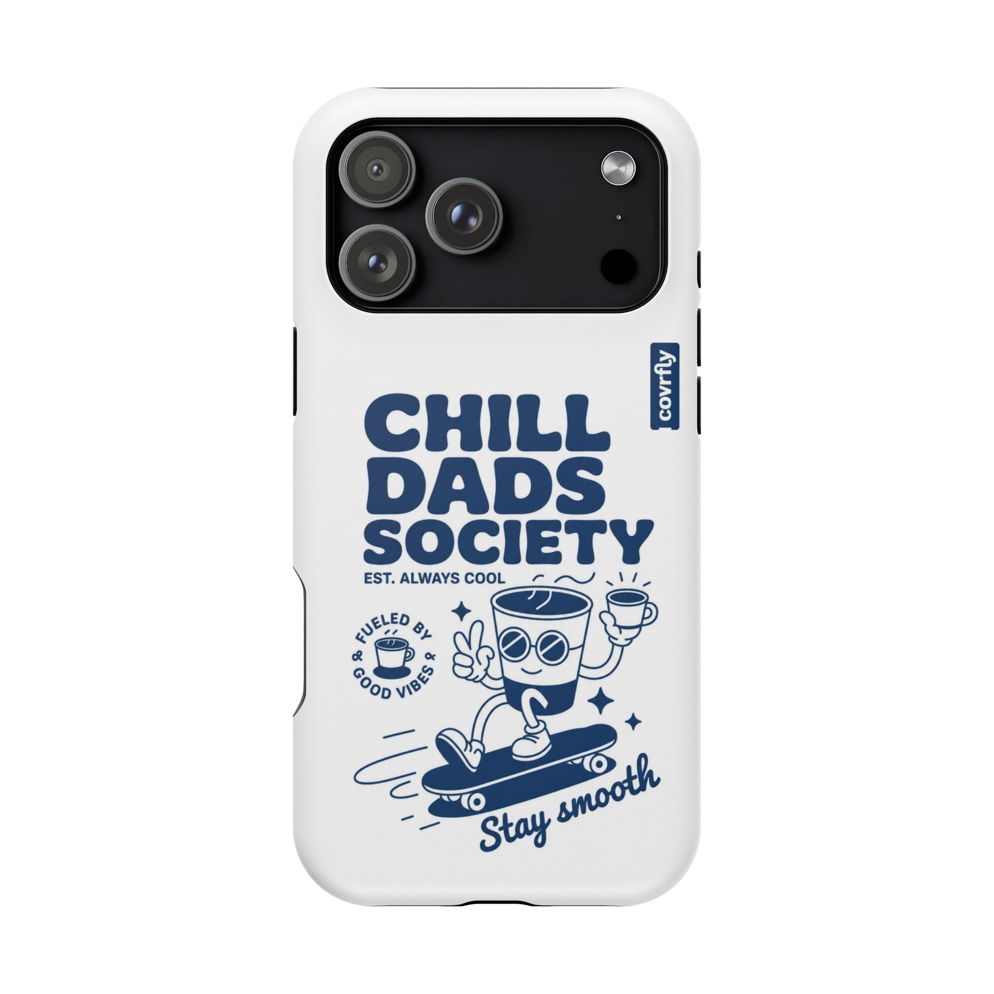 Funda Chill Dads para iPhone 17 Pro Max Matte Premium - View 1 - Diseño Premium covrfly