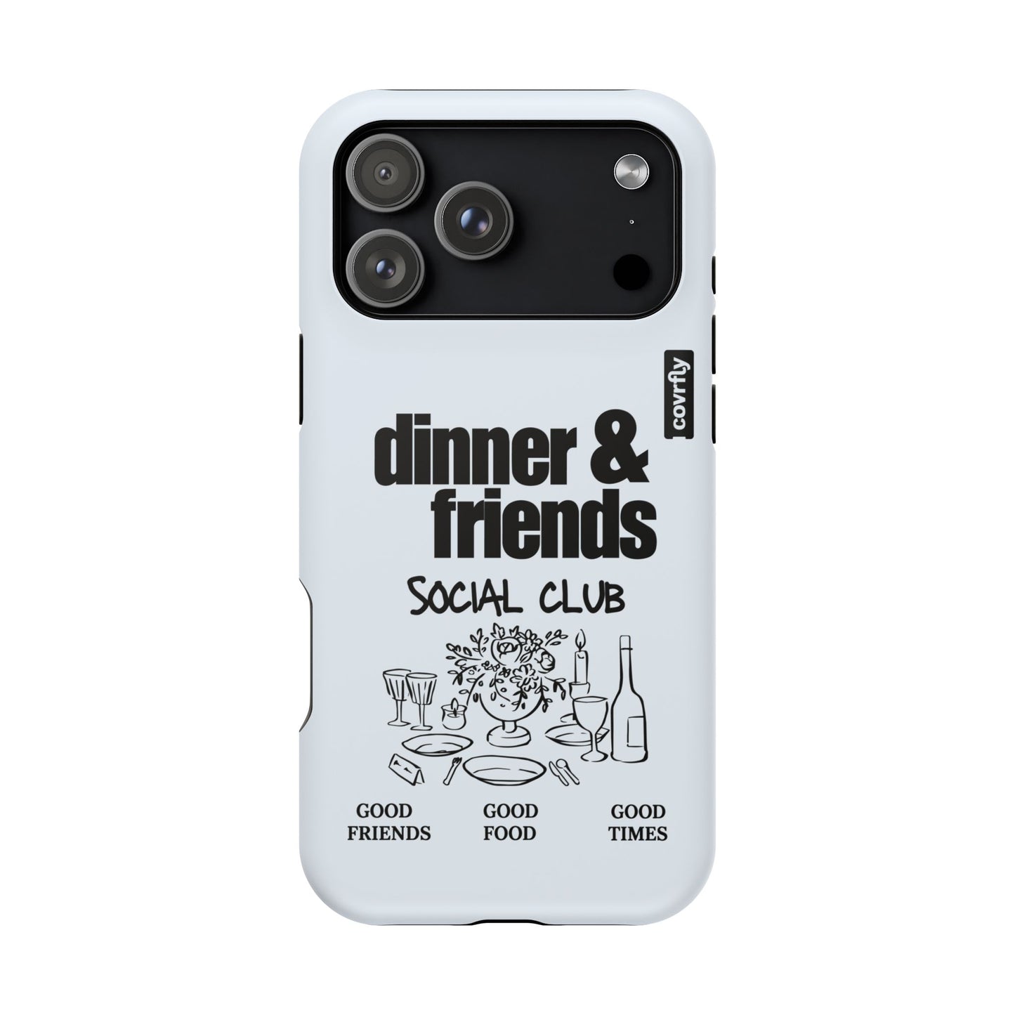 Funda Dinner & Friends para iPhone 17 Pro Max Matte Premium - View 1 - Diseño Premium covrfly