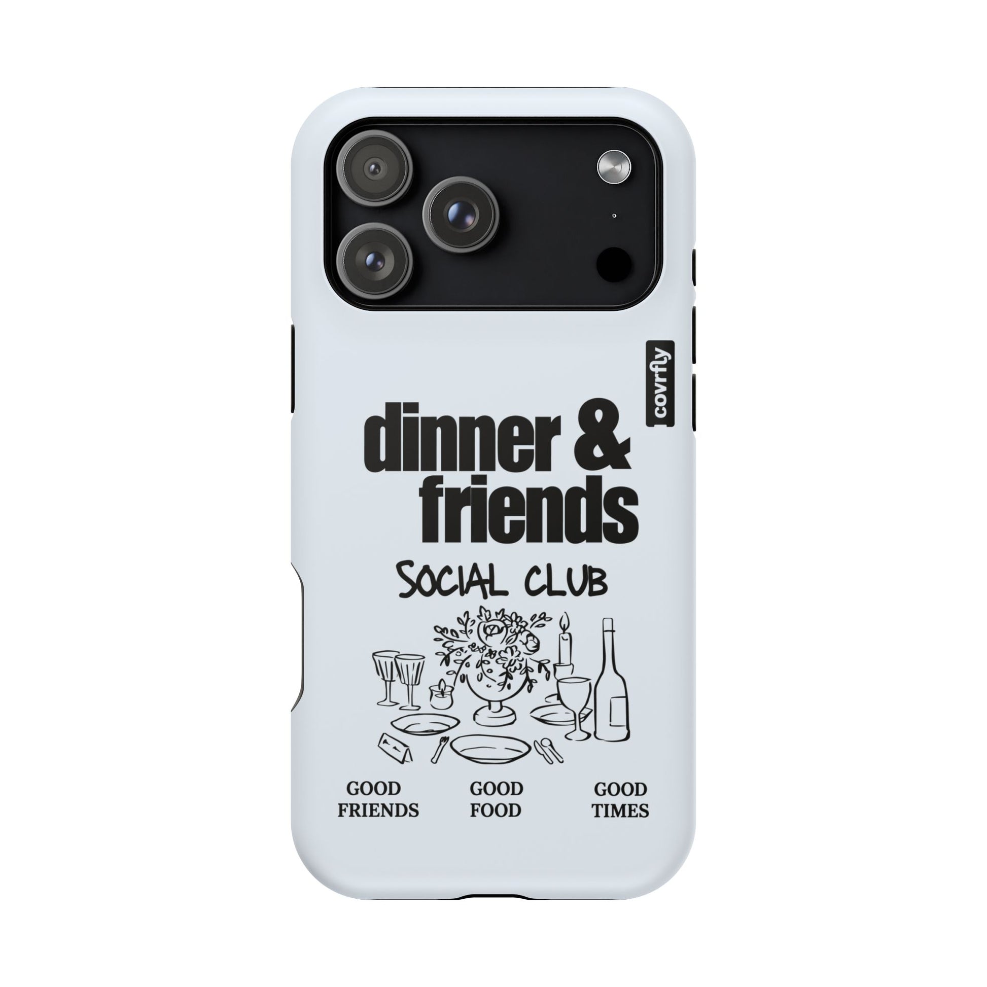 Funda Dinner & Friends para iPhone 17 Pro Max Matte Premium - View 1 - Diseño Premium covrfly