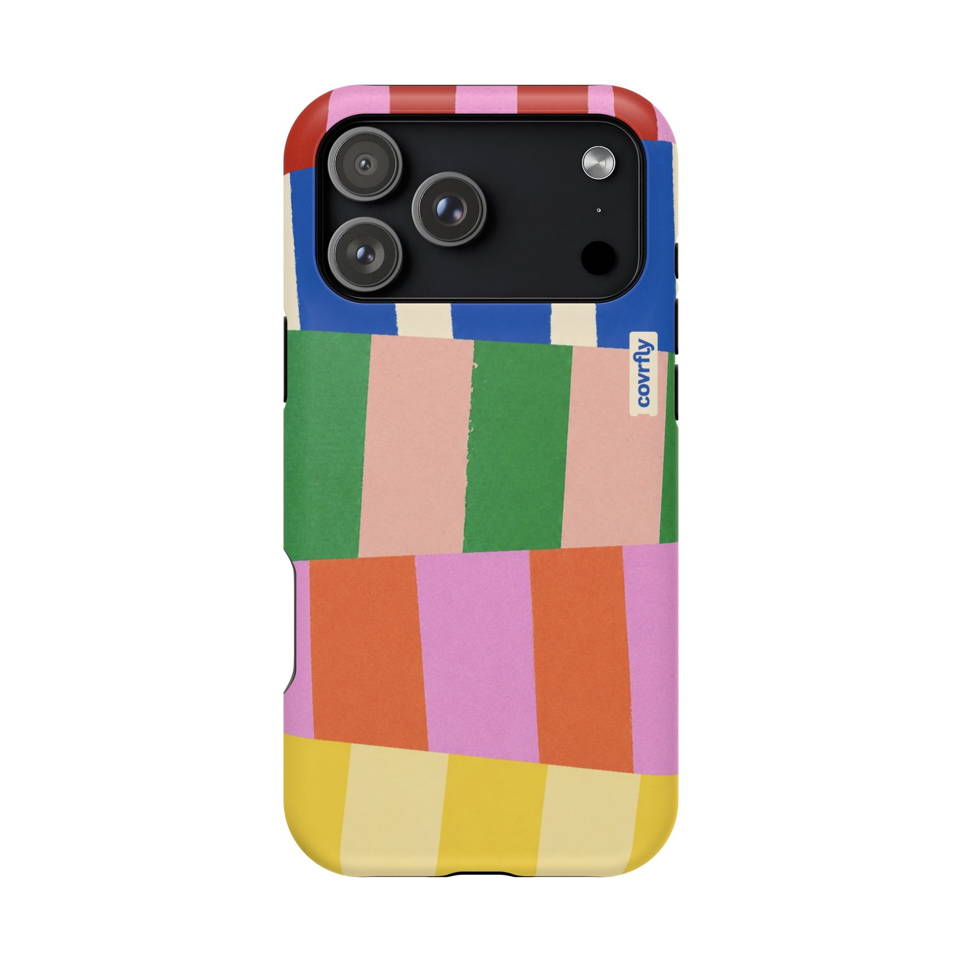 Funda Franjas Rotas para iPhone 17 Pro Max Matte Premium - View 1 - Diseño Premium covrfly