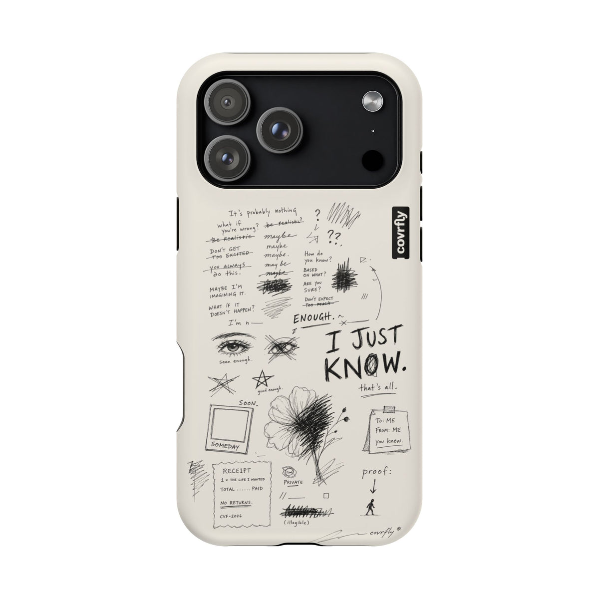 Funda I Just Know para iPhone 17 Pro Max Matte Premium - View 1 - Diseño Premium covrfly