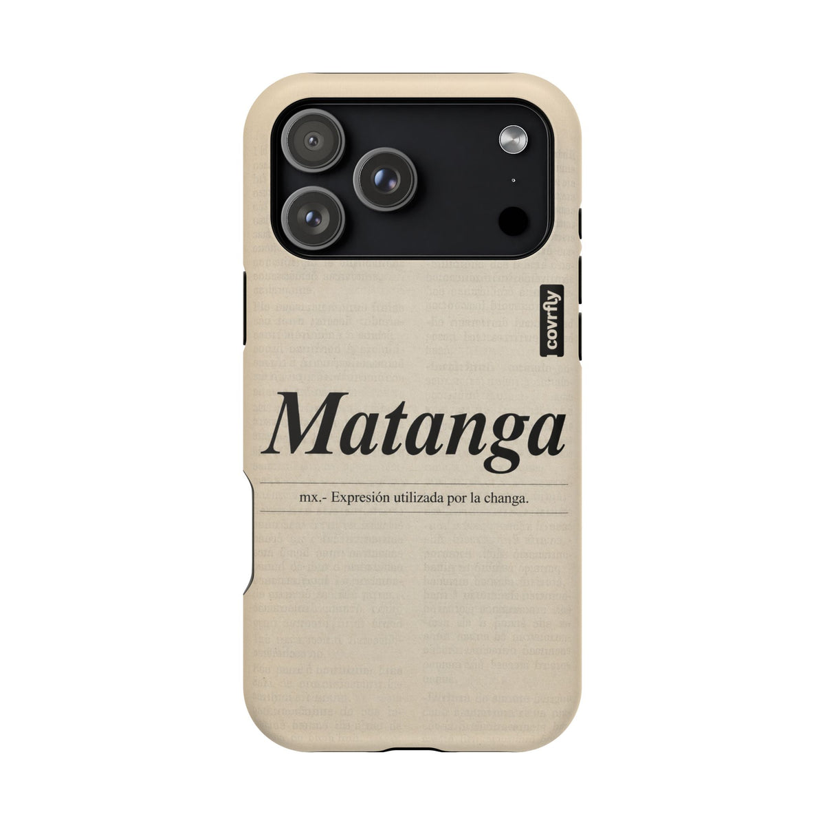 Funda Matanga Dijo para iPhone 17 Pro Max Matte Premium - View 1 - Diseño Premium covrfly