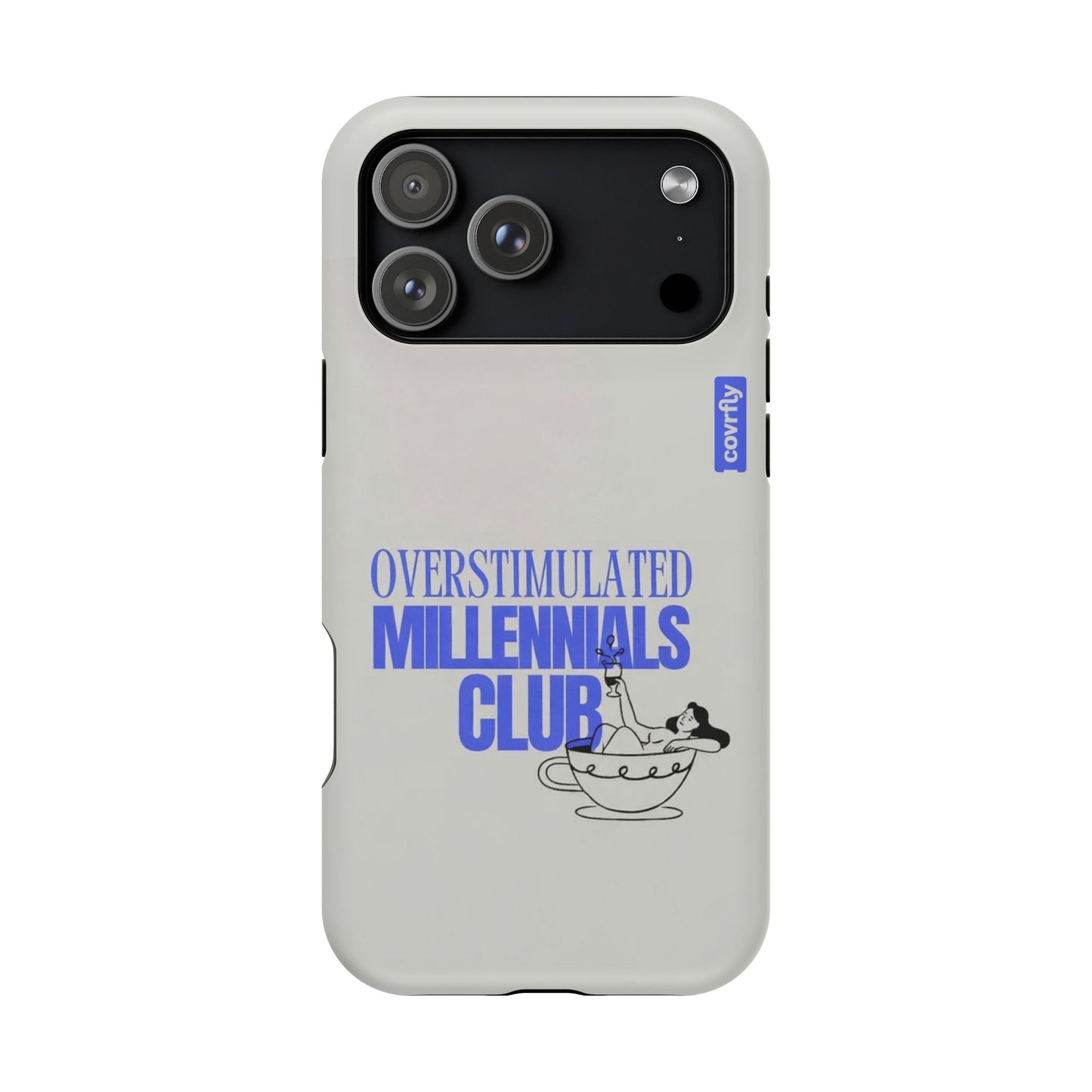 Funda Overstimulated Club para iPhone 17 Pro Max Matte Premium - View 1 - Diseño Premium covrfly