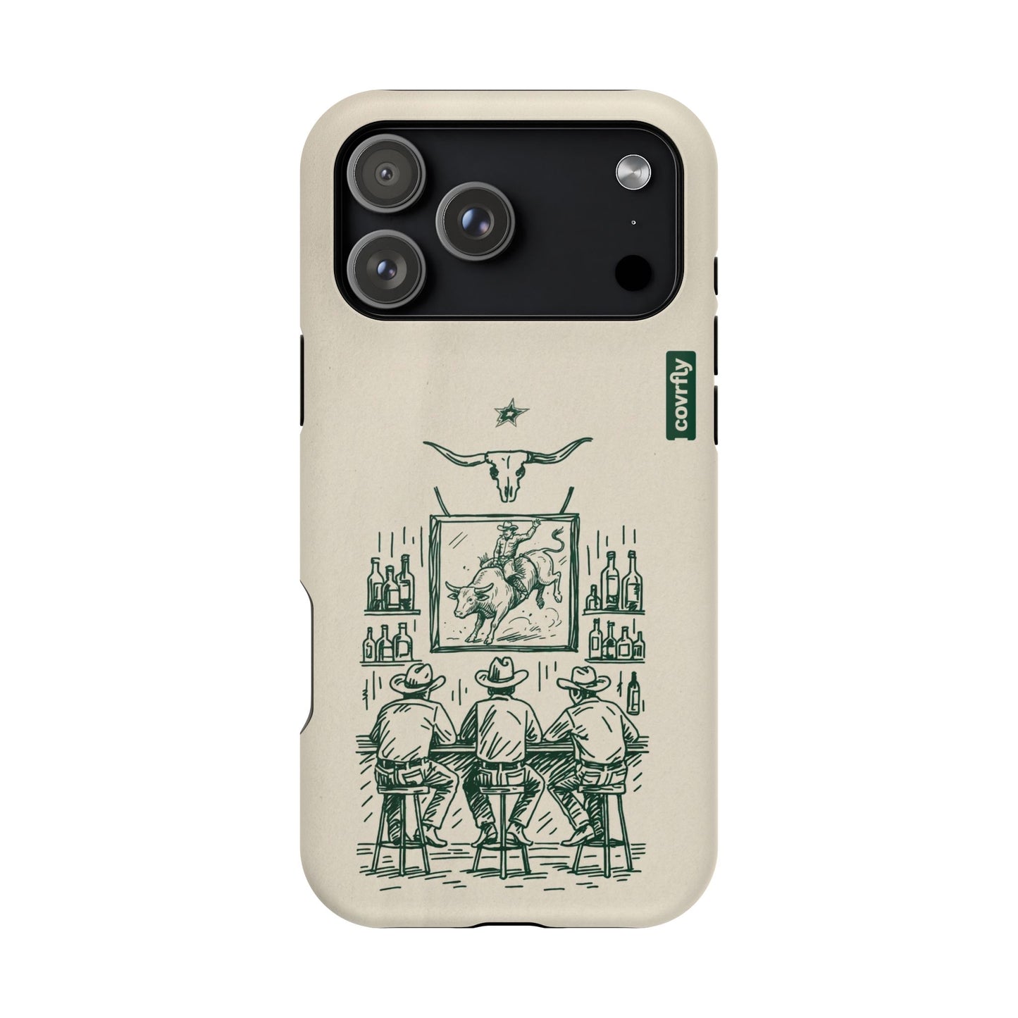 Funda Tres Sillas para iPhone 17 Pro Max Matte Premium - View 1 - Diseño Premium covrfly