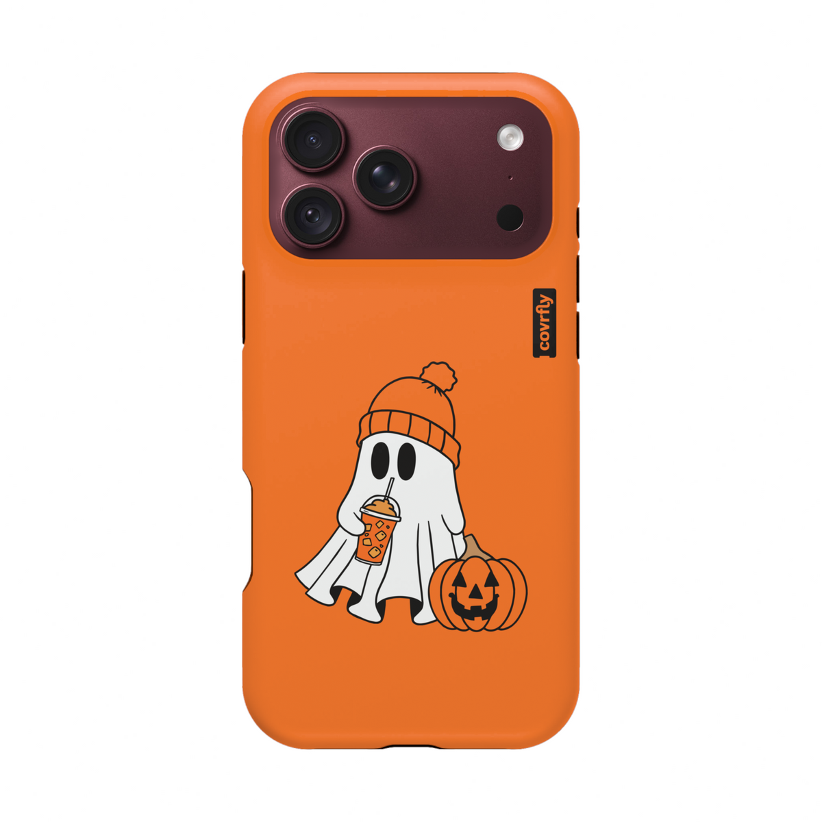 Funda Boo Latte para iPhone 18 Pro Max Matte Premium - View 1 - Diseño Premium covrfly